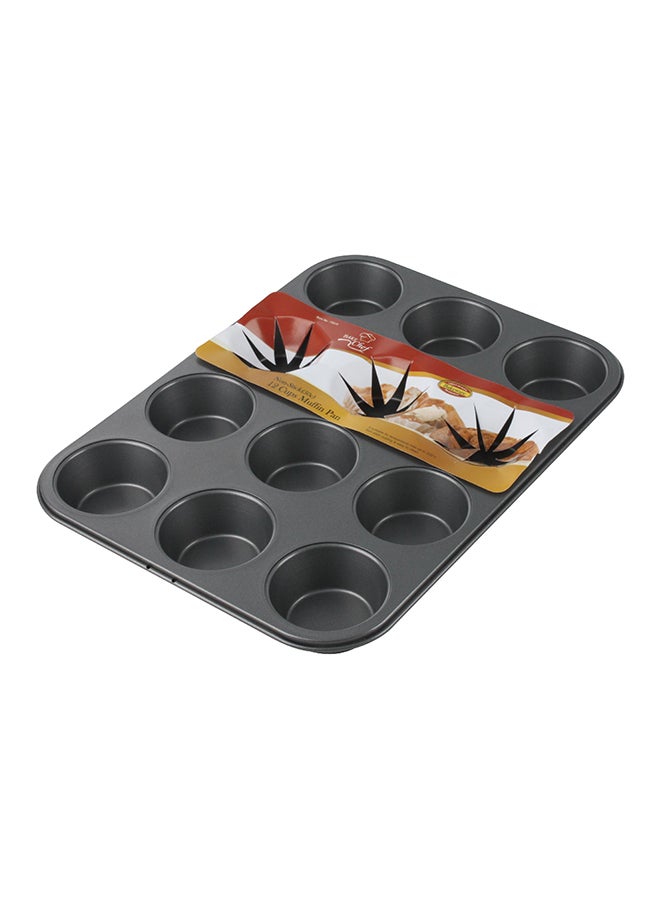 Lambart 12-Cups Mini Muffin Pan Dark Grey