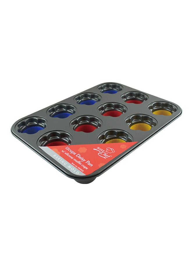 Lambart 12-Cups Mini Muffin Pan Dark Grey