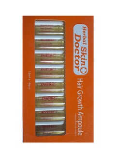 10-Piece Hair Growth Ampule Set Yellow 10ml