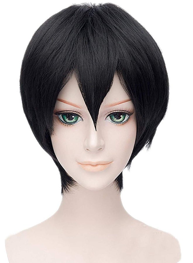 Short Straight Hair Wig Black - Image 1