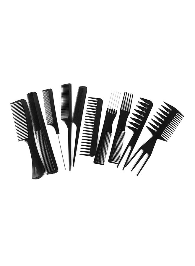 Miss Beauty 10-Piece Comb Set Black - Image 1