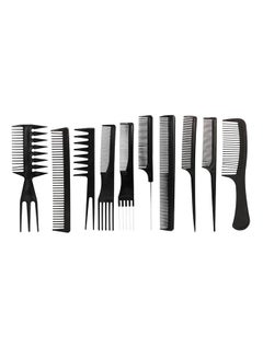 10-Piece Professional Hair Comb Set Black - v1530609335/N15543699A_1