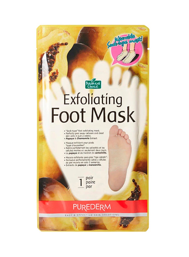 Purederm - Exfoliating Foot Mask White/Yellow - Image 1