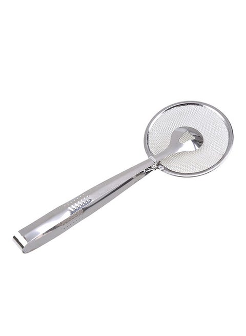 Multi-Functional Filter Spoon Strainer With Clip Food Silver 30x11x5cm
