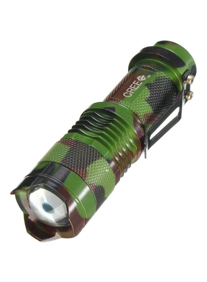 كياوكاي مصباح LED يدوي صغير بقاعدة ألترا فاير ومشبك من كري أخضر / بني 