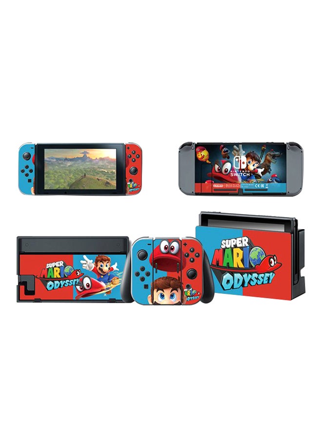 QiaoKai - Super Mario Odyssey Skin Printed Sticker For Nintendo Switch Console - Image 1