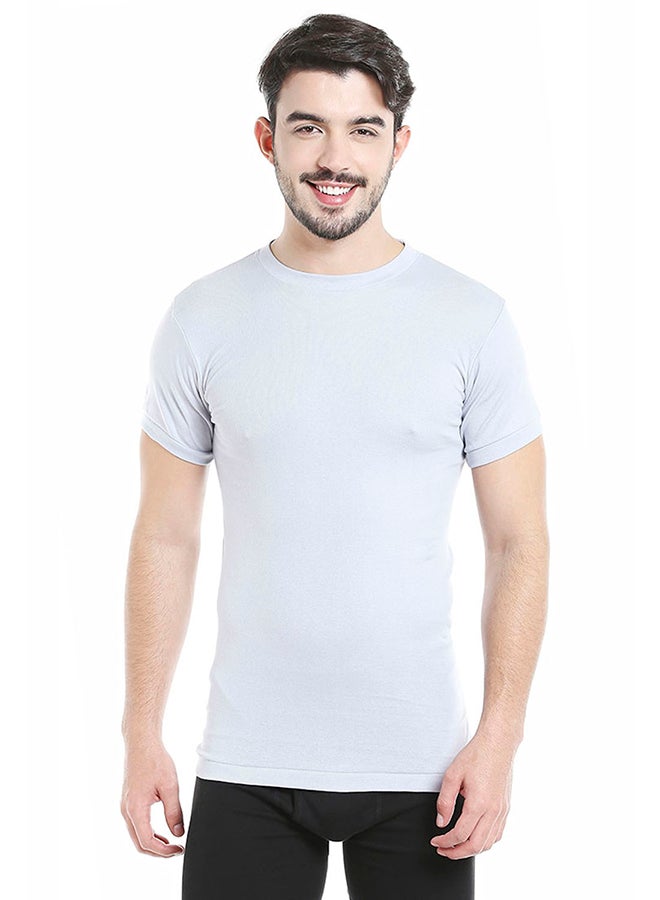 Short Sleeves Undershirt Grey