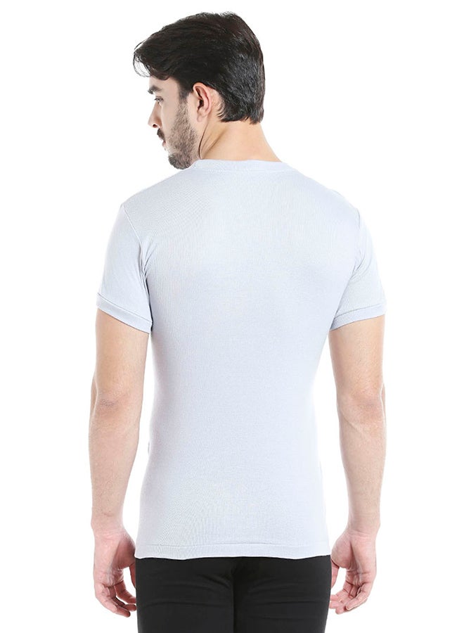 Short Sleeves Undershirt Grey
