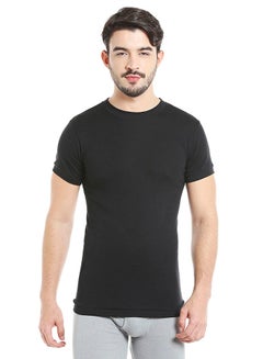 Short Sleeves Undershirt Black