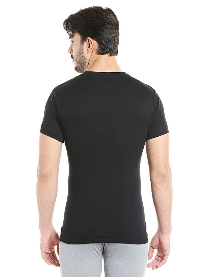 BYC - Short Sleeves Undershirt Black - Image 1