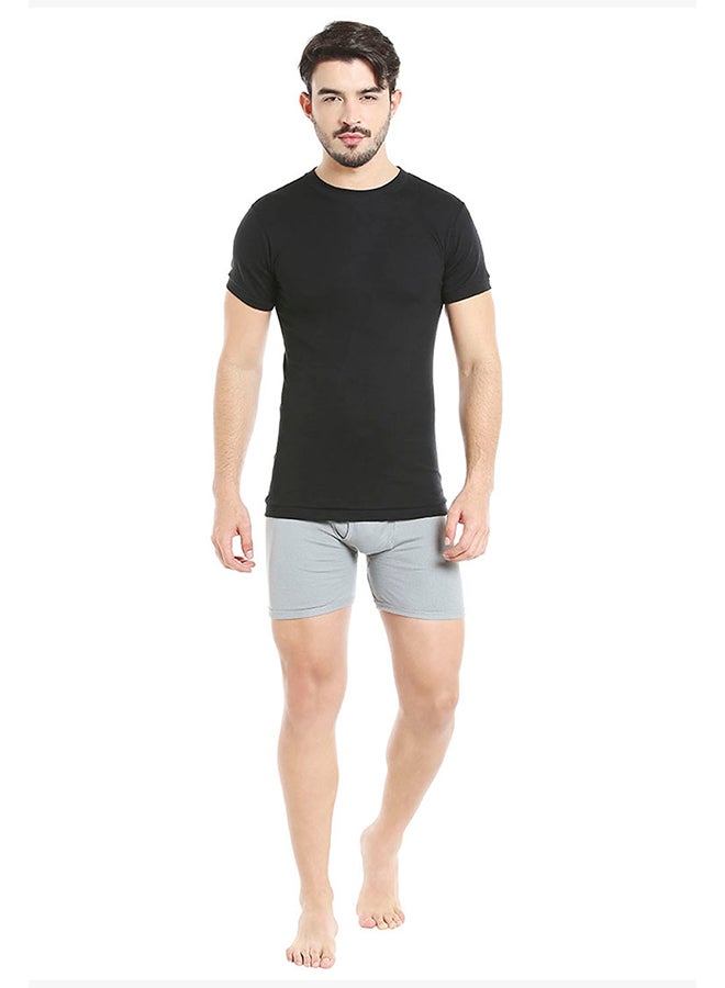 BYC - Short Sleeves Undershirt Black - Image 1