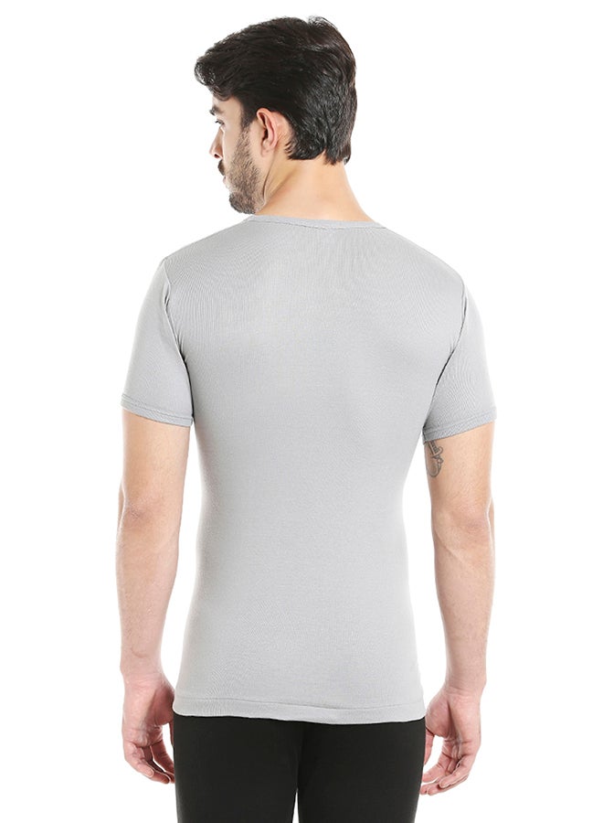 BYC Short Sleeves Undershirt Grey - Image 2