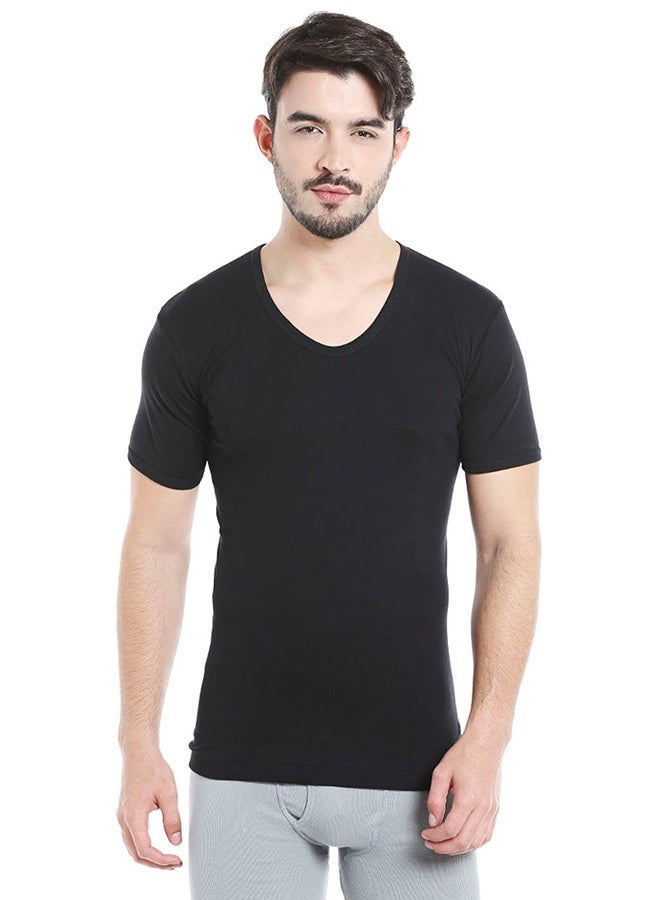 BYC Short Sleeves Undershirt Black  - Image 1
