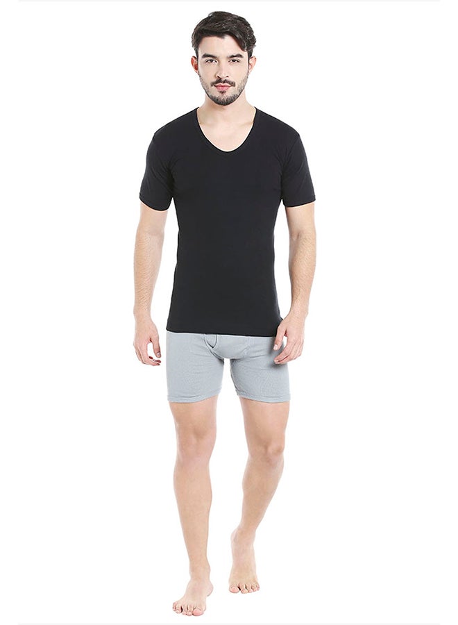 BYC Short Sleeves Undershirt Black  - Image 3