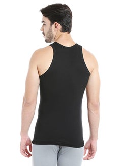 Sleeveless Cotton Vest Black - v1530610021/N15546949V_2