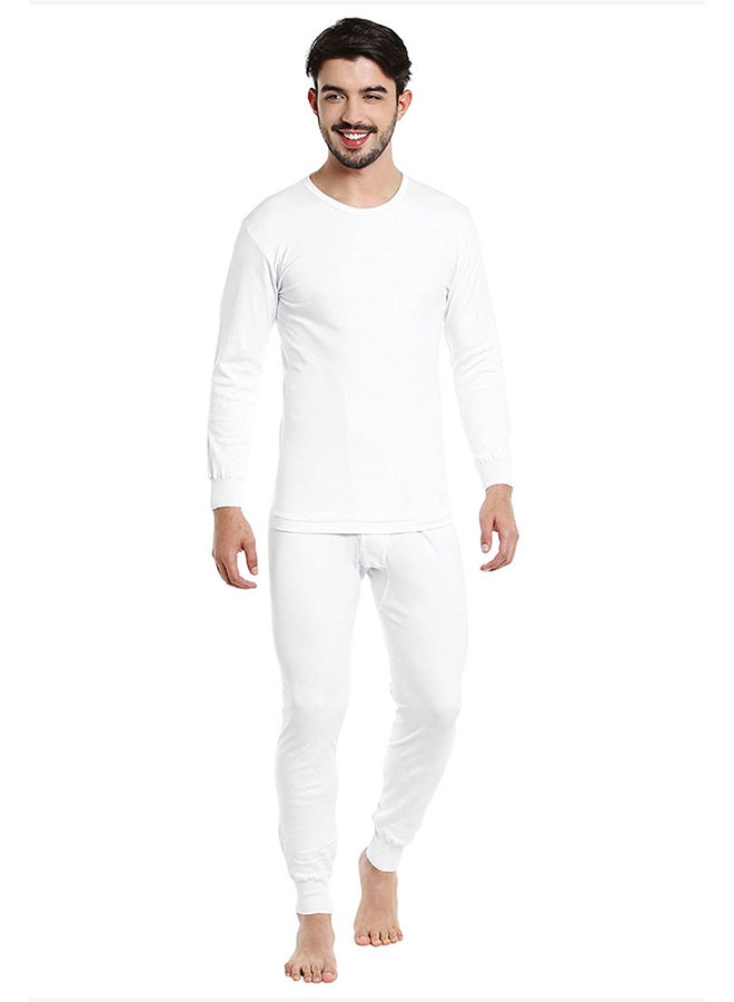 BYC Cotton Blend Fullbody Underwear Set White  - Image 1