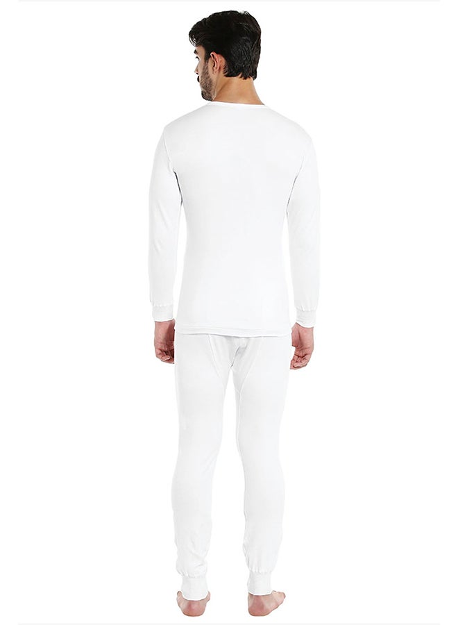 BYC Cotton Blend Fullbody Underwear Set White  - Image 2