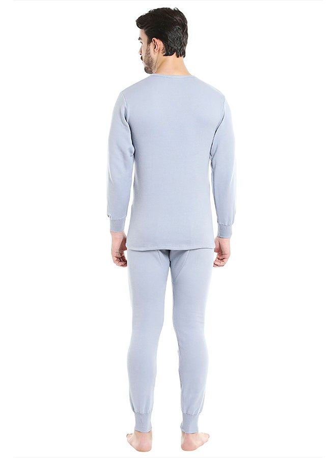 BYC - Cotton Blend Fullbody Underwear Set Light Grey - Image 1