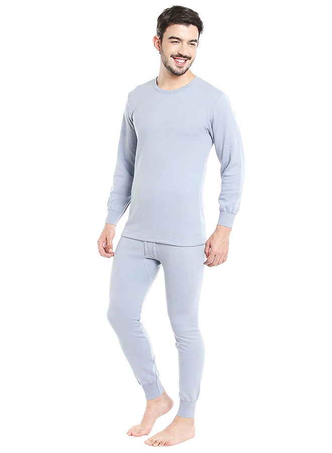 BYC - Cotton Blend Fullbody Underwear Set Light Grey - Image 1