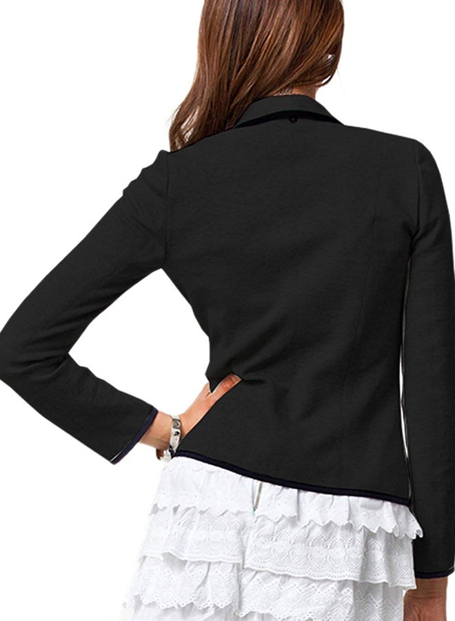 Formal Long Sleeve Blazer Black  - Image 2