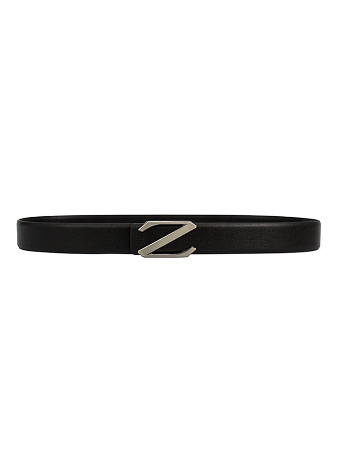 Genuine Leather Belt Black  - Image 4