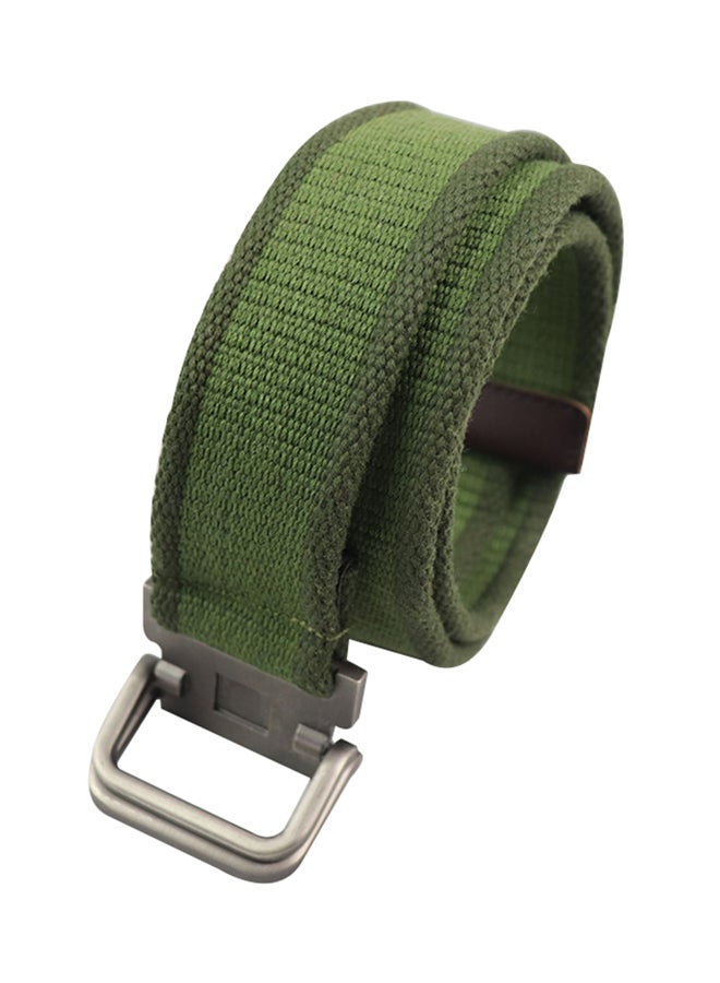 Double Ring Buckle Belt Green - Image 1