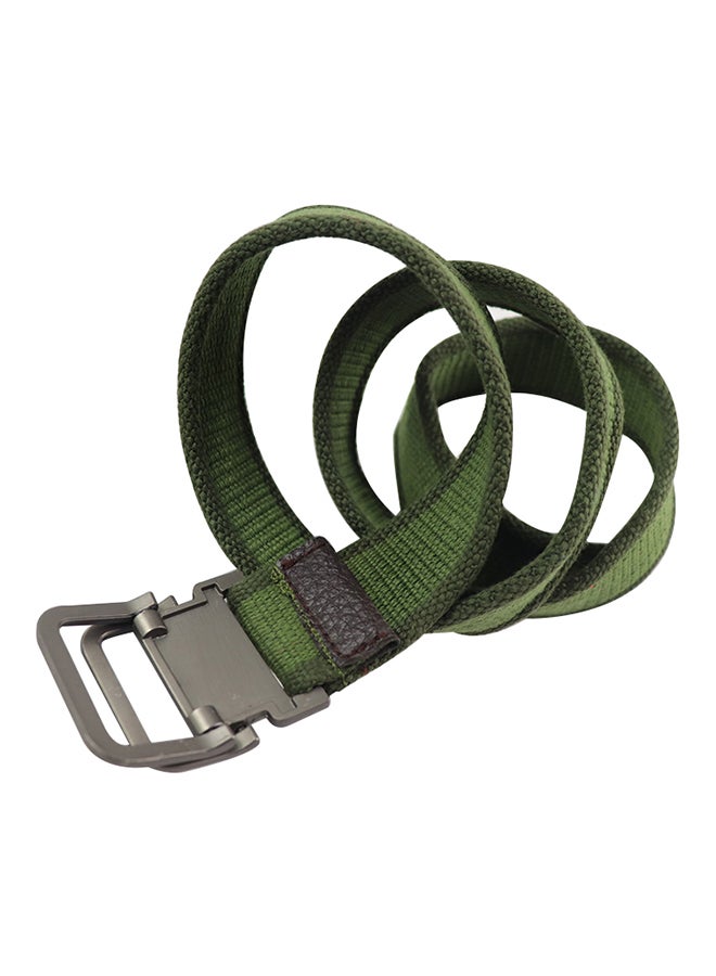 Double Ring Buckle Belt Green - Image 3