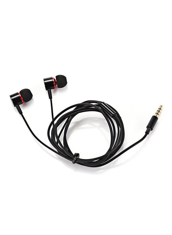 Heavy Bass In-Ear Earphones With Mic Black - Image 2