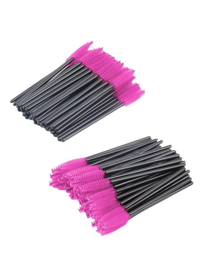 فاندر لايف طقم فرش ماسكارا للاستخدام مرة واحدة من 100 قطعة أسود/وردي - Image 1