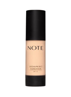Note Detox And Protect Liquid Foundation Pump 35 ml 01 Beige  - Image 1