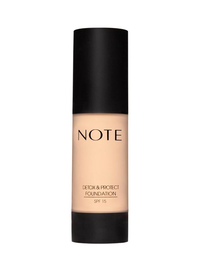 Note Detox And Protect Liquid Foundation Pump 35 ml 01 Beige  - Image 1