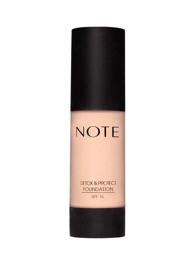 Note Detox And Protect Liquid Foundation Pump 02 Natural Beige - Image 1