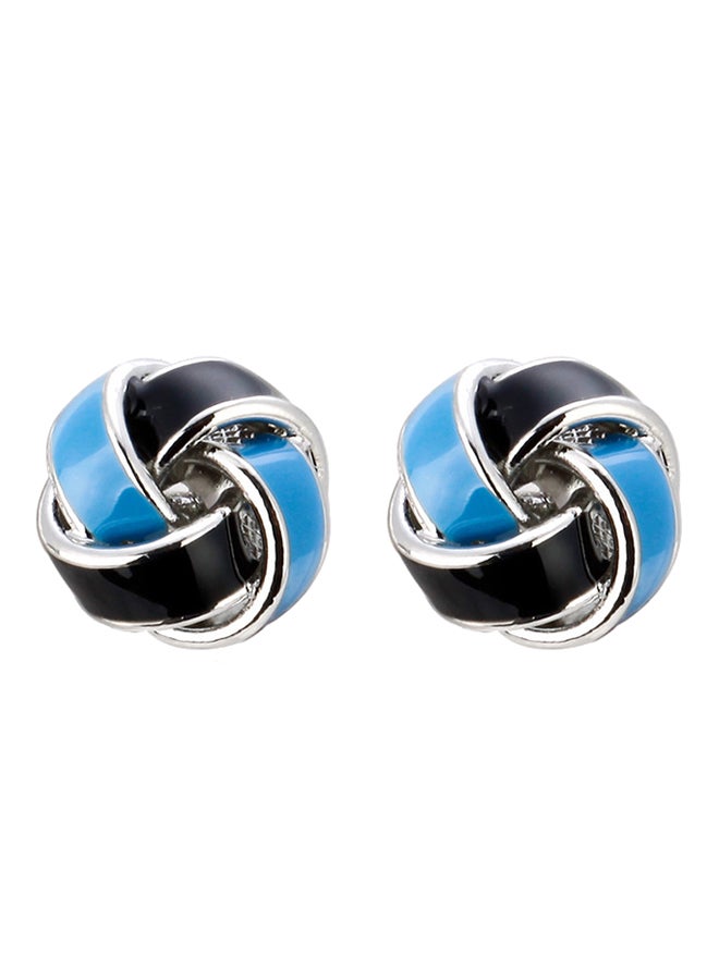 Generic - White Gold French Wedding Twist Cufflinks - Image 1
