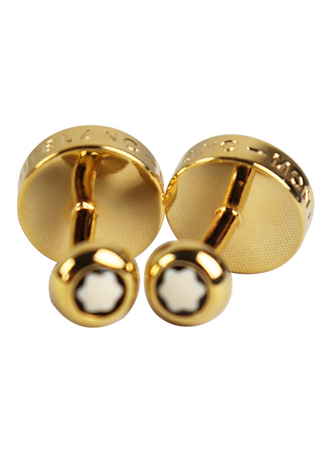 Generic - White Gold Classic Plum Simple French Cufflinks - Image 1