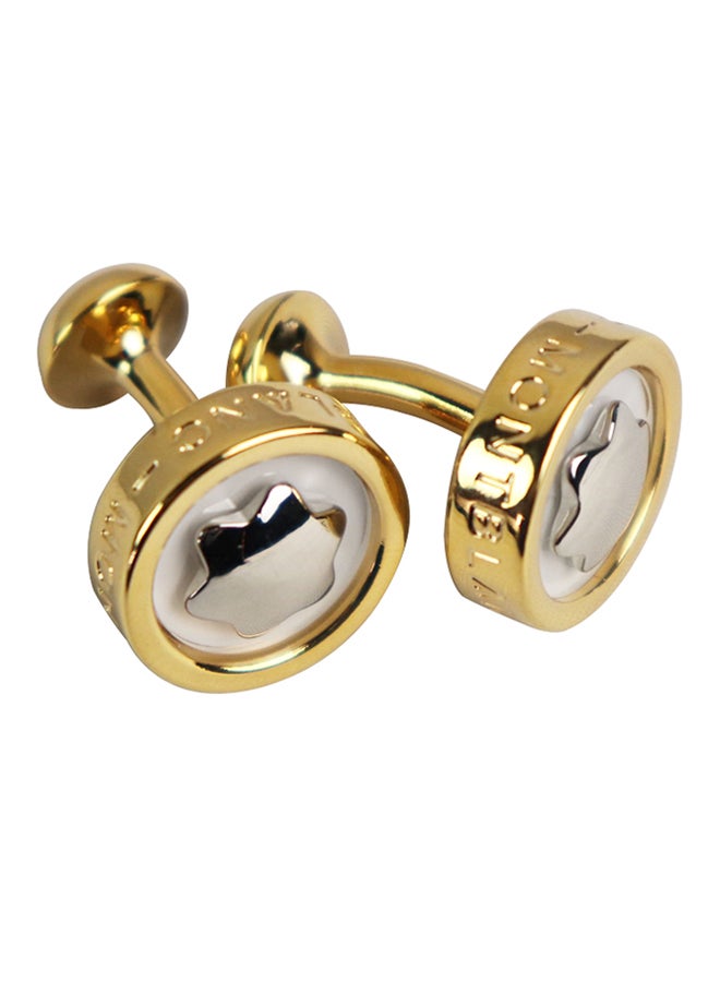 Generic - White Gold Classic Plum Simple French Cufflinks - Image 1