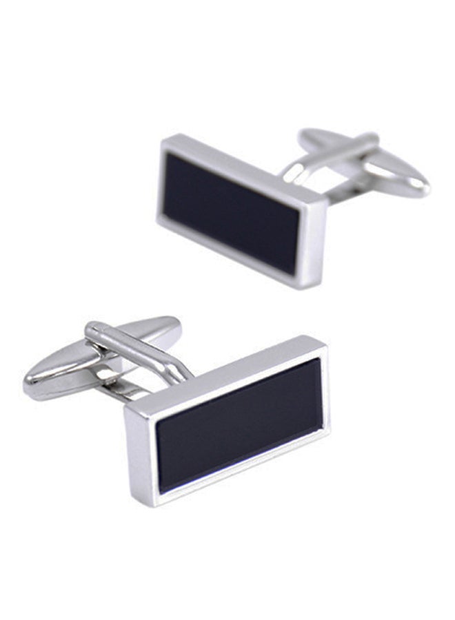 Generic - White Gold Classic Simple Shirt French Cufflinks - Image 1