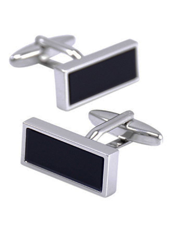Generic - White Gold Classic Simple Shirt French Cufflinks - Image 1