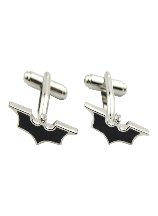 Generic - White Gold Super Hero Batman Cufflinks - Image 1