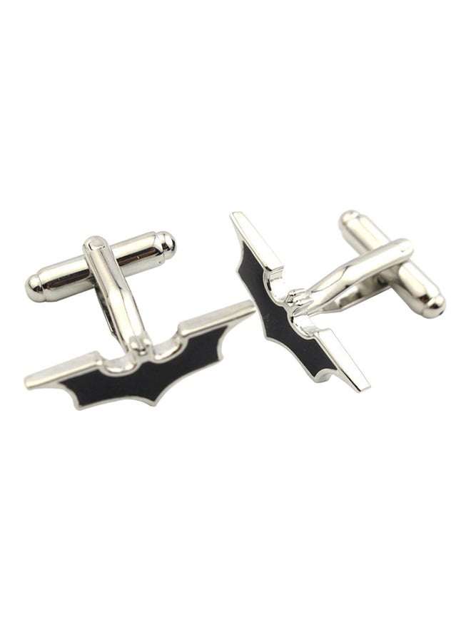 Generic - White Gold Super Hero Batman Cufflinks - Image 1