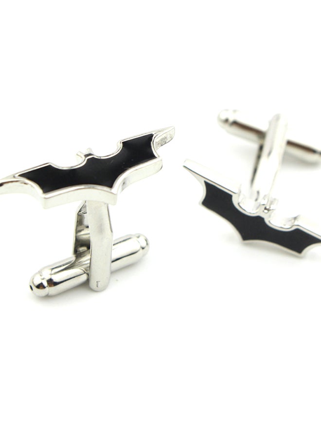 Generic - White Gold Super Hero Batman Cufflinks - Image 1