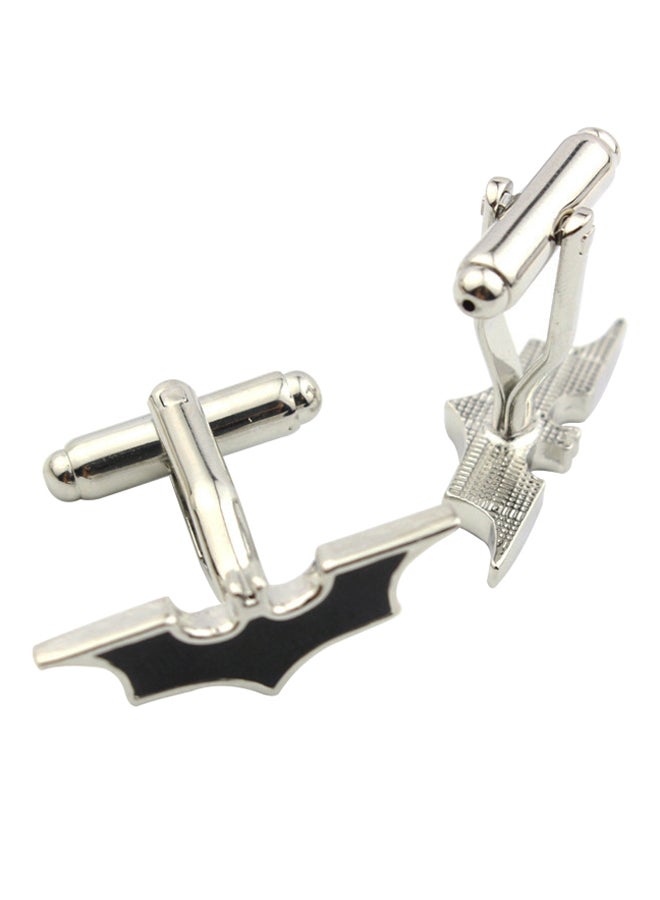 Generic - White Gold Super Hero Batman Cufflinks - Image 1
