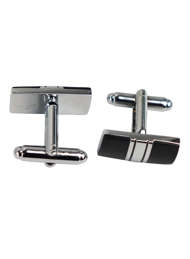 Generic - White Gold Shirt French Cufflink And Tie Clip Set - Image 1