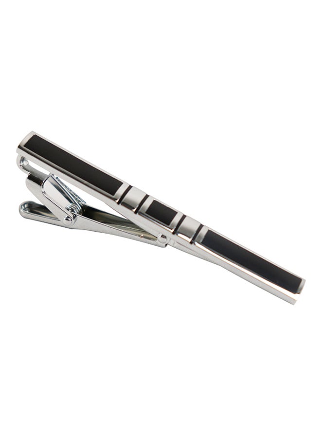 Generic - White Gold Shirt French Cufflink And Tie Clip Set - Image 1