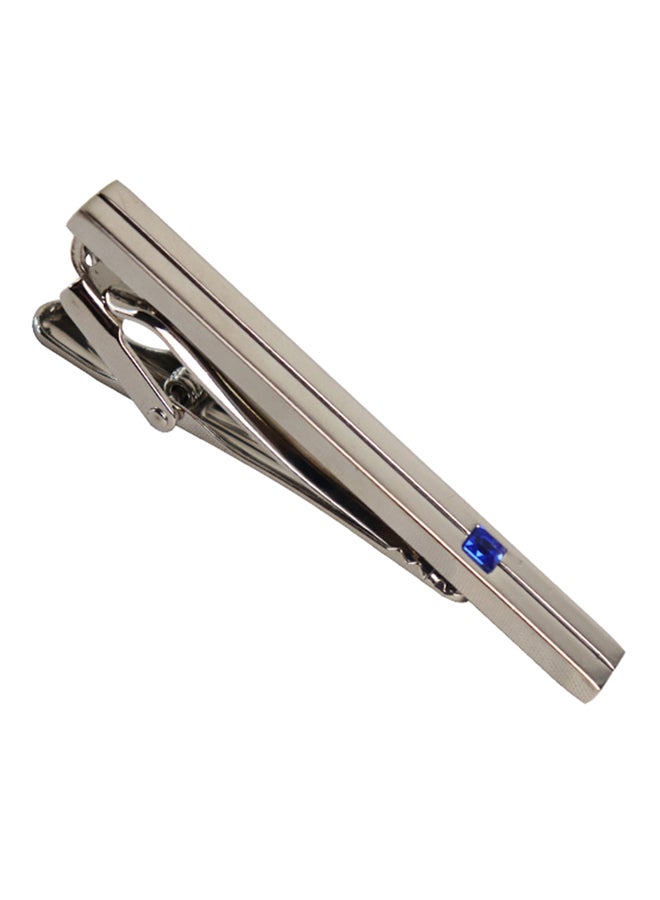 Generic - White Gold Alloy Shirt French Cufflinks And Tie Clip Set - Image 1