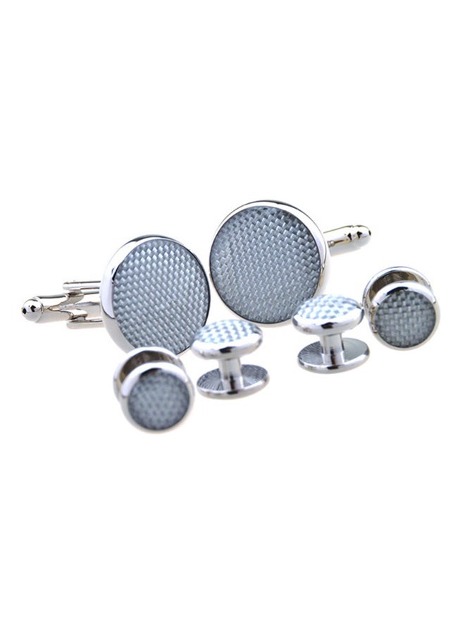 Stainless Steel Luxurious Tuxedo Shirts Cufflinks And Dress Shirt Studs Set - Image 2