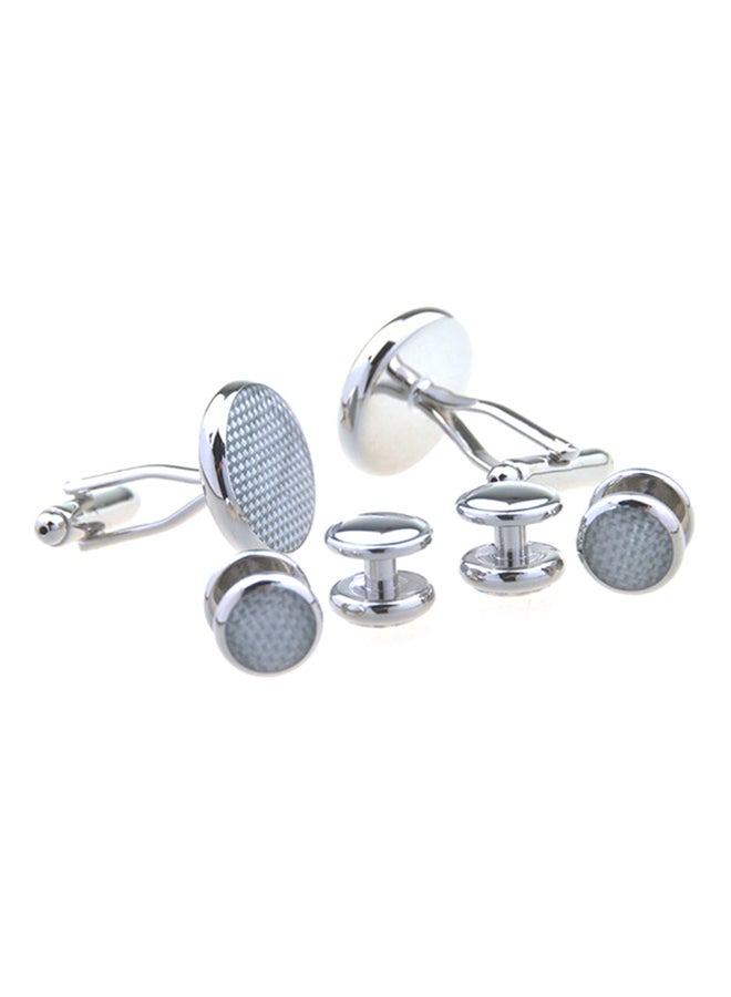 Stainless Steel Luxurious Tuxedo Shirts Cufflinks And Dress Shirt Studs Set - Image 3