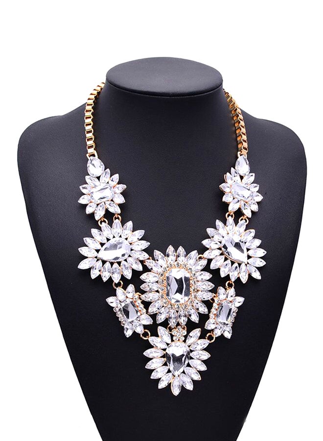 Generic - Stone Studded Bib Necklace - Image 1