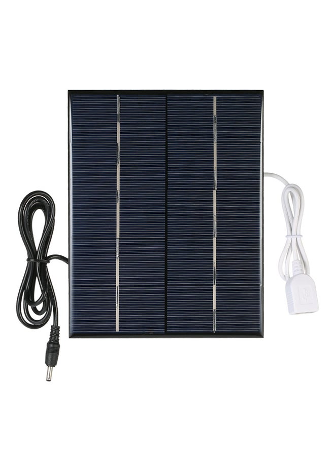 docooler Polycrystalline Silicon Solar Panel Charger Black  - Image 1