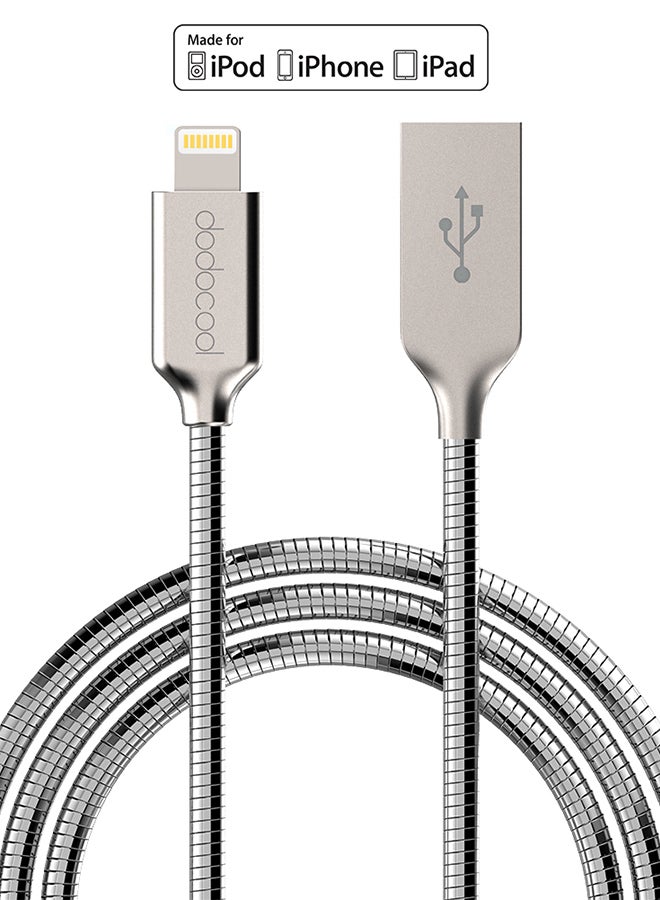 dodocool - MFi Certified USB Lightning Cable Silver - Image 1