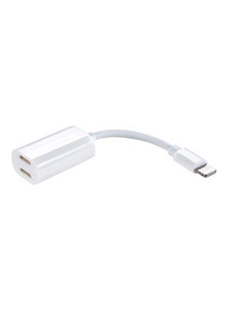 Double Lightning To Lightning Audio Adapter Silver - v1530776169/N15476610A_1